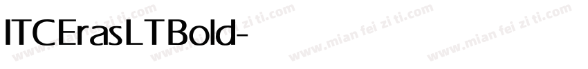ITC Eras LT Bold字体转换
